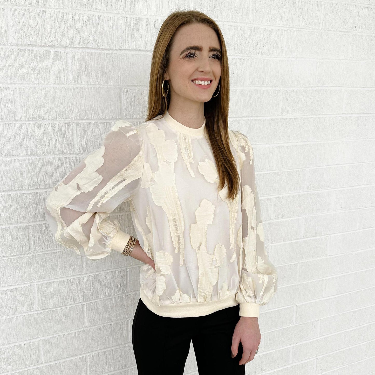 Satin Burnout Top