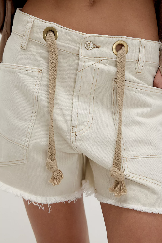 Free People Moxie Shorts- White