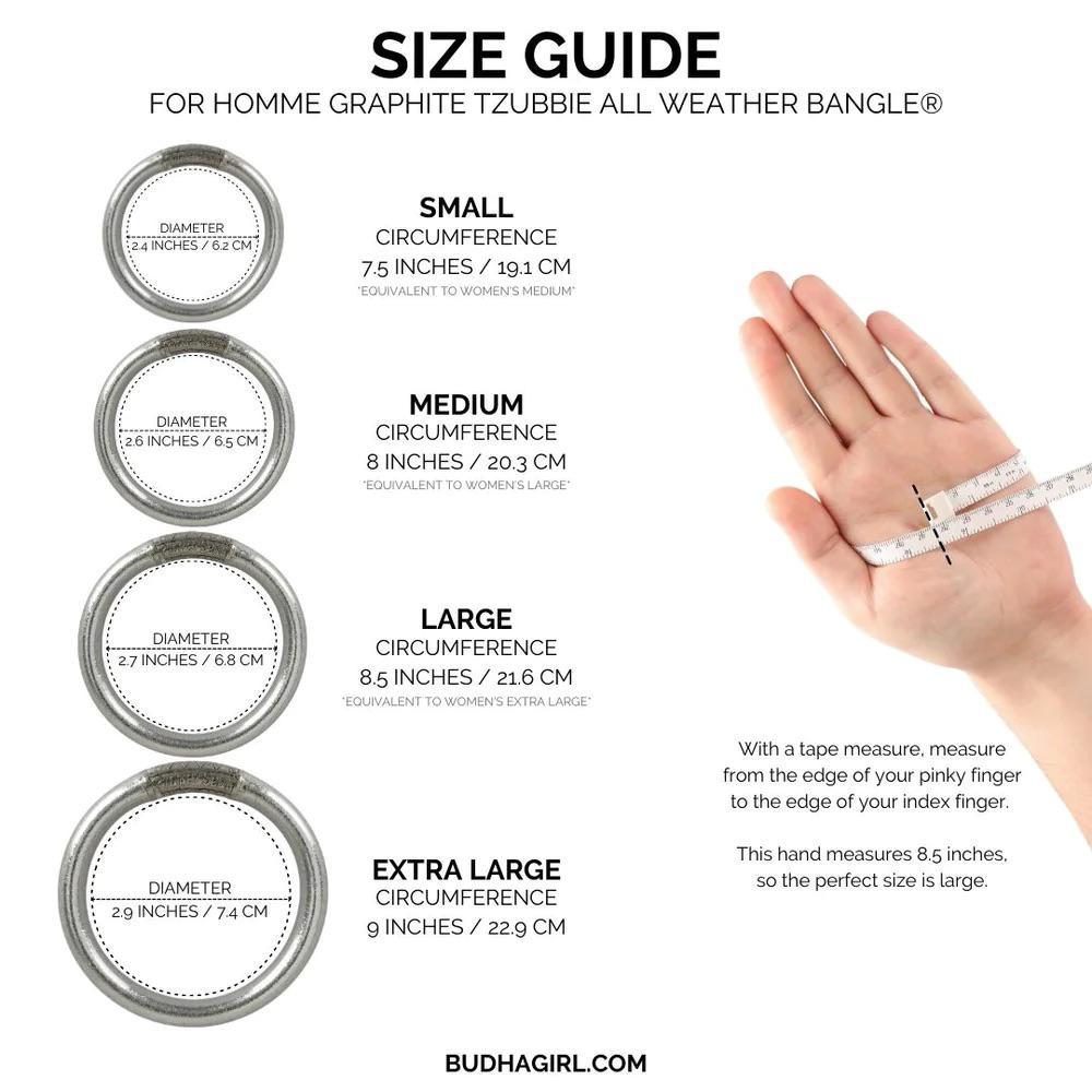 BuDhaGirl Graphite Tzubbie Bangle