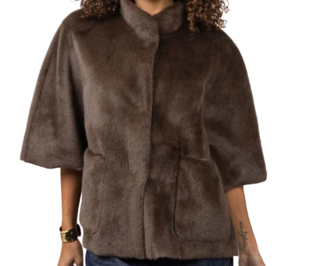 Ivy Jane Faux Capelet Jacket