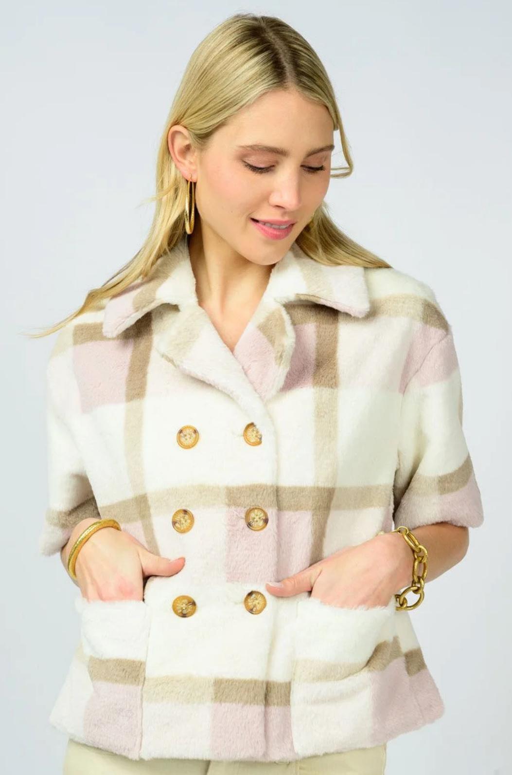 Ivy Jane Double Button Fur Top
