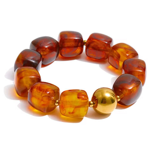 Kristalize Ryan Bracelet- Brown