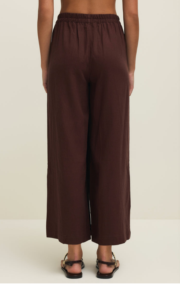 Scout Linen Pant-Choc Cherry