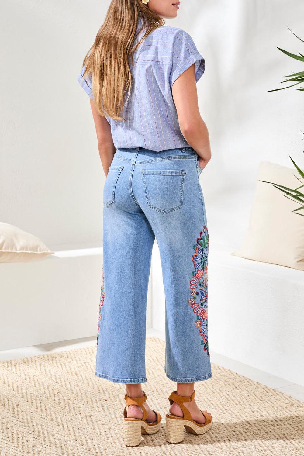 Audrey Embroidered Denim