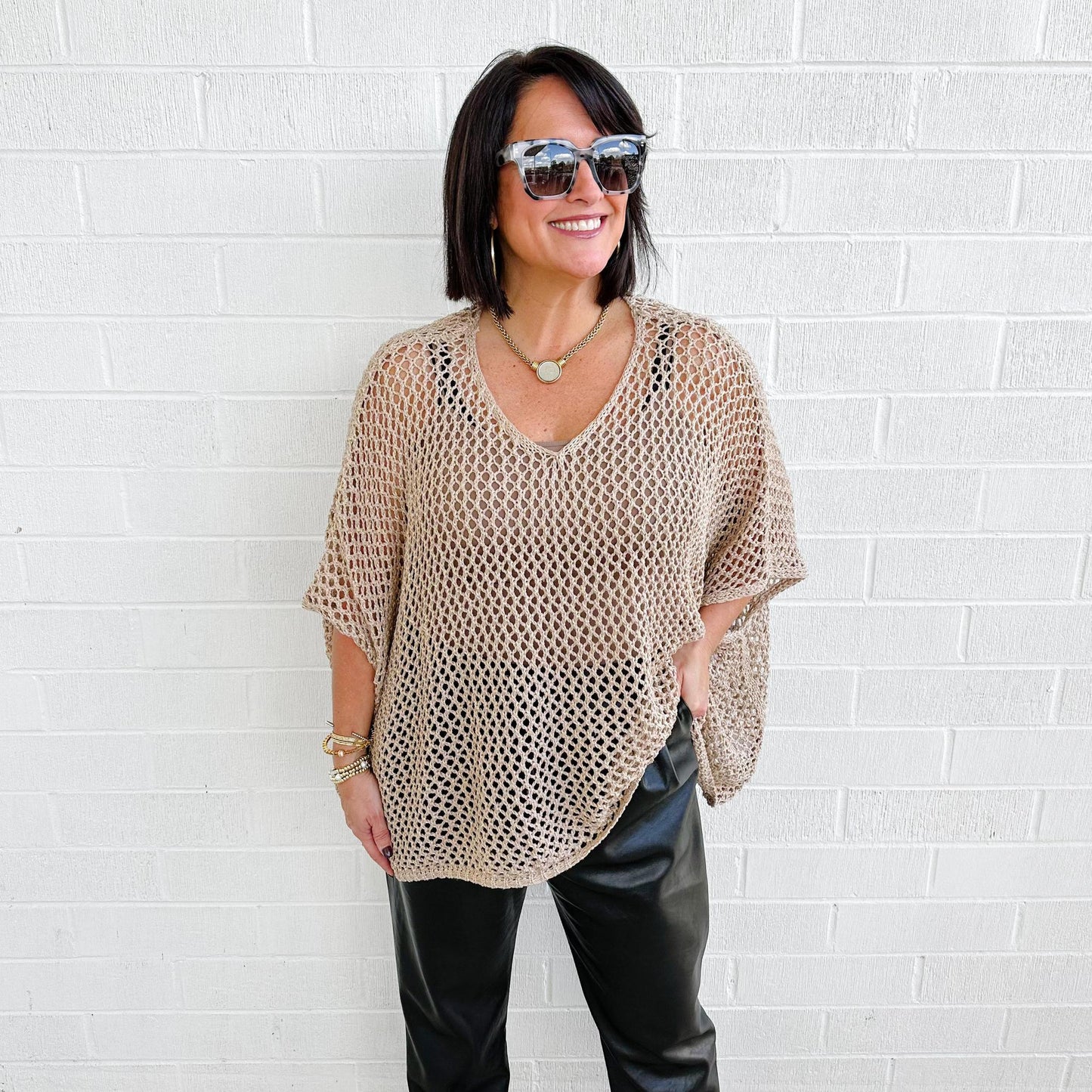 Oversized Knit Top