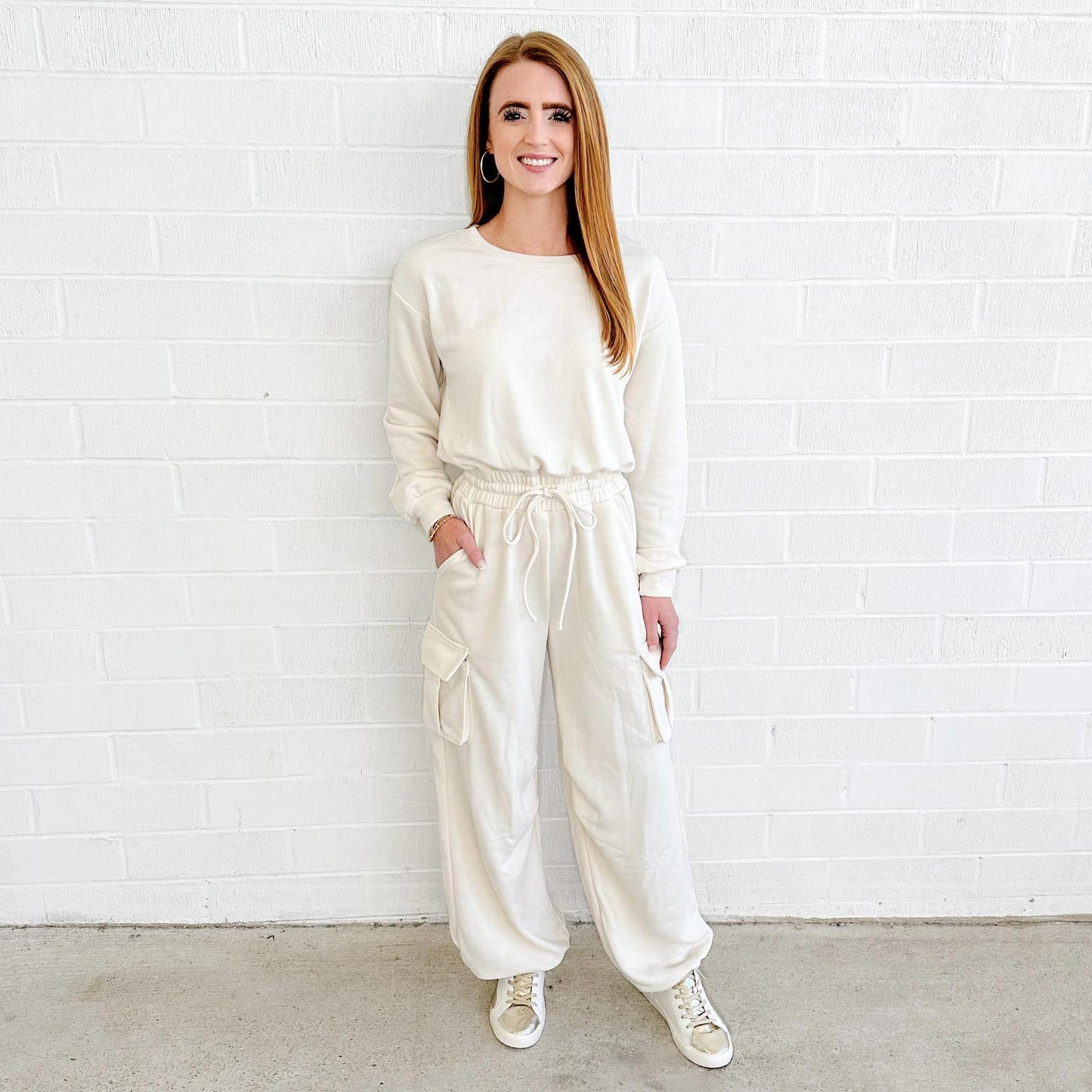 Terry Cargo Jumpsuit