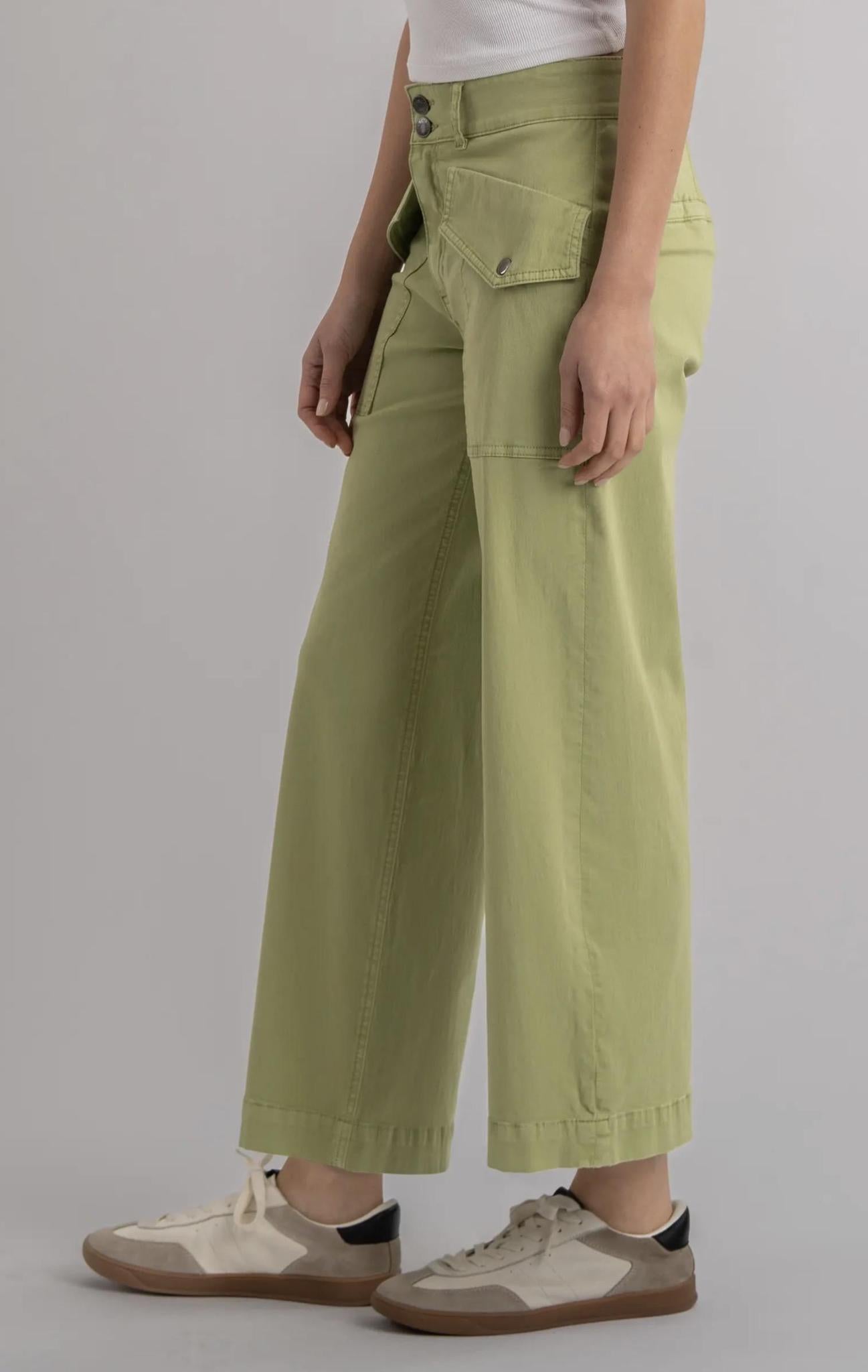 KUT Charlotte Denim-Green Tea
