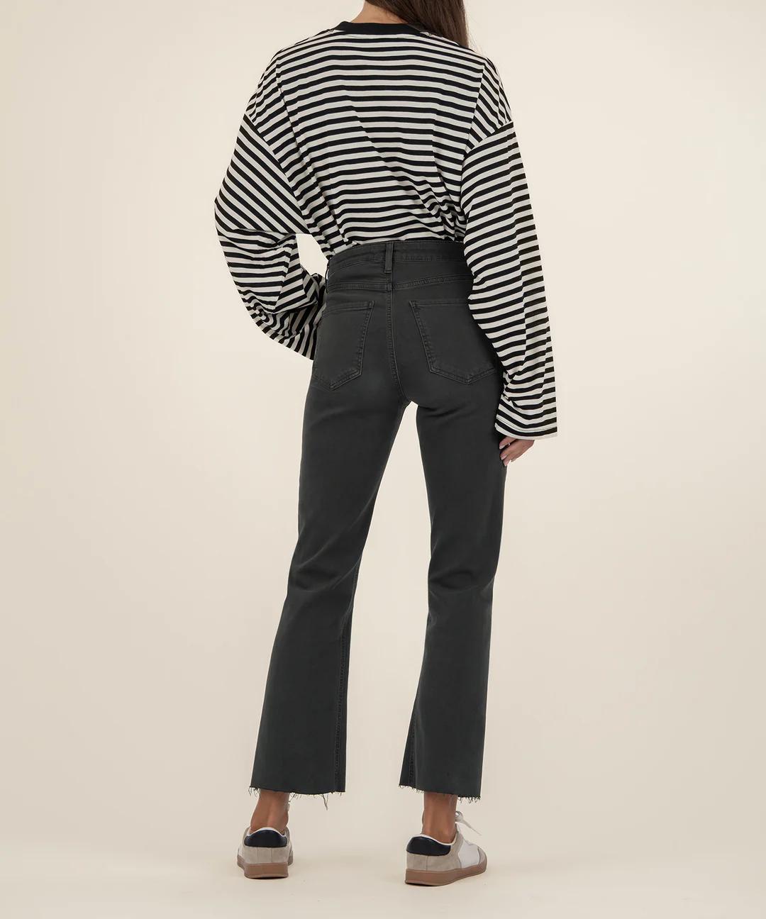 KUT Kelsey Denim-Pewter Green
