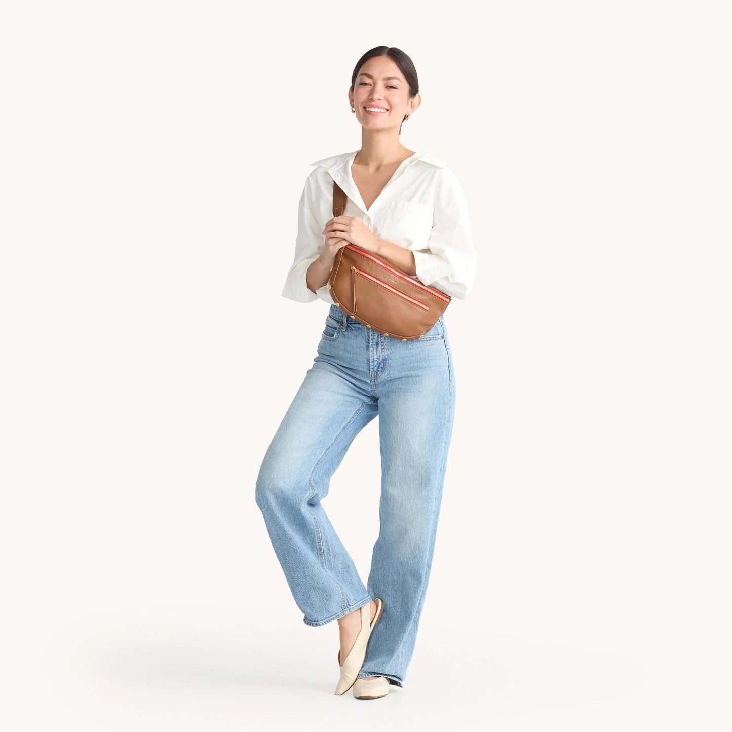 Hammitt Lg Charles Crossbody-Mahog