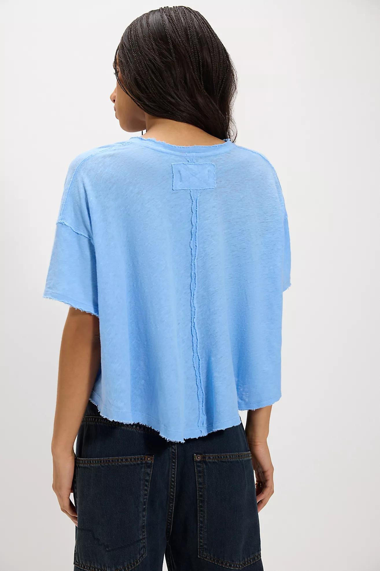 Elsie Swing Tee- Blissful Blue
