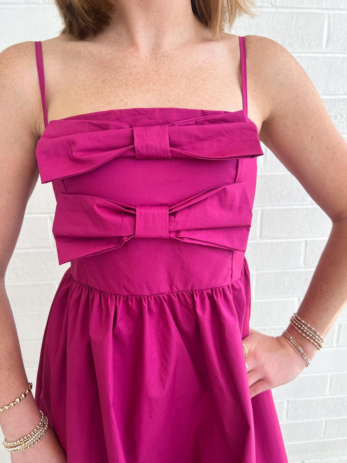Poplin Bow Dress