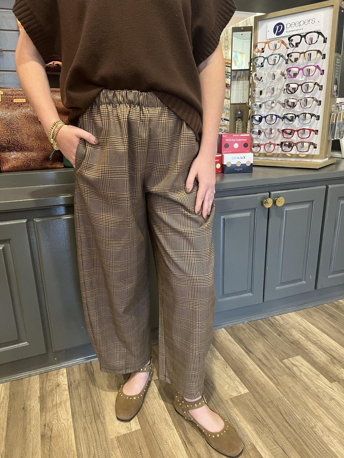 One Size Plaid Pant