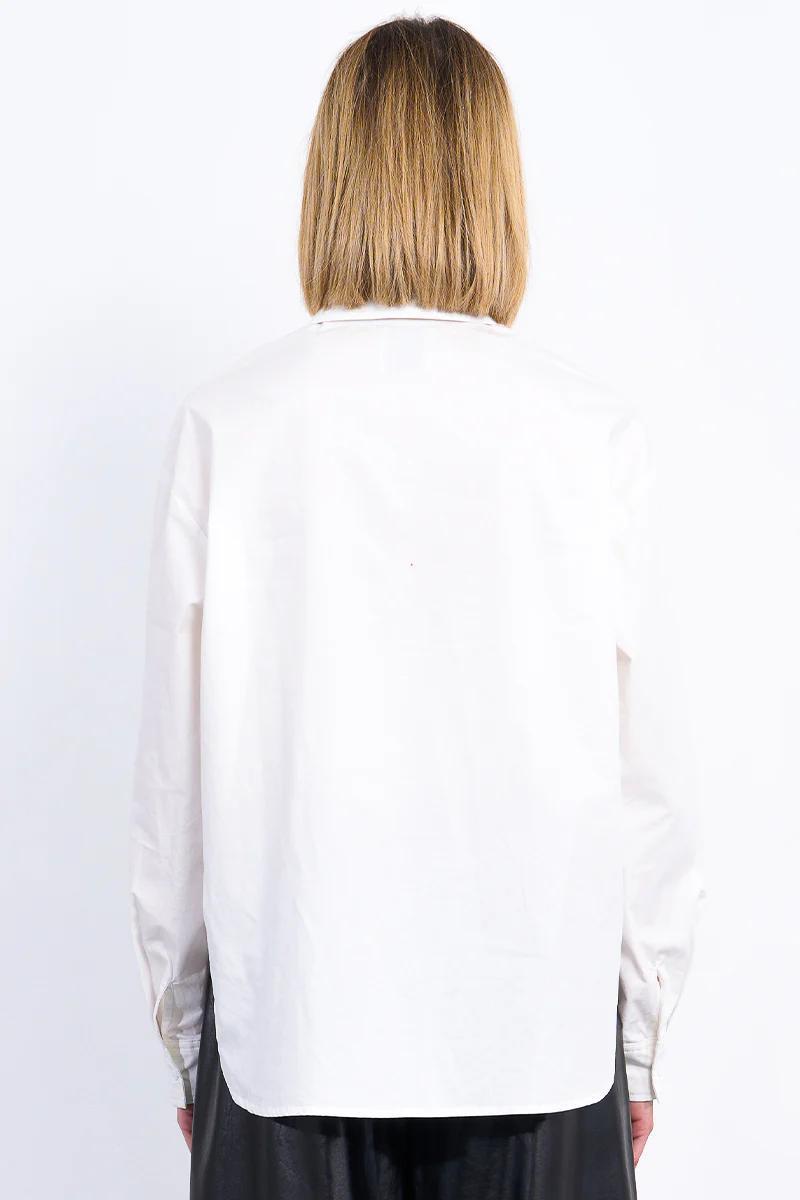 Rosette Poplin Top