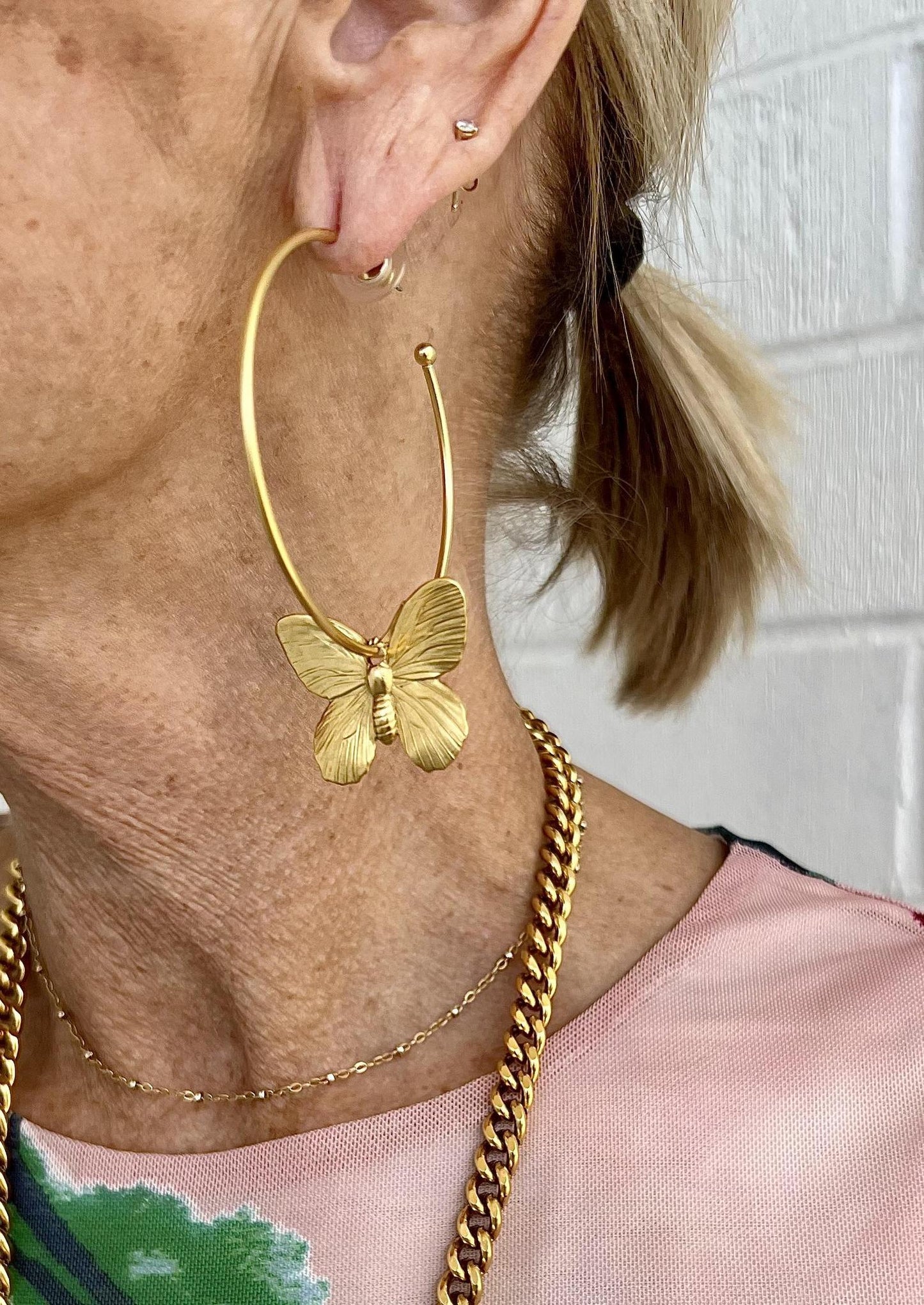 Yochi Butterfly Hoops