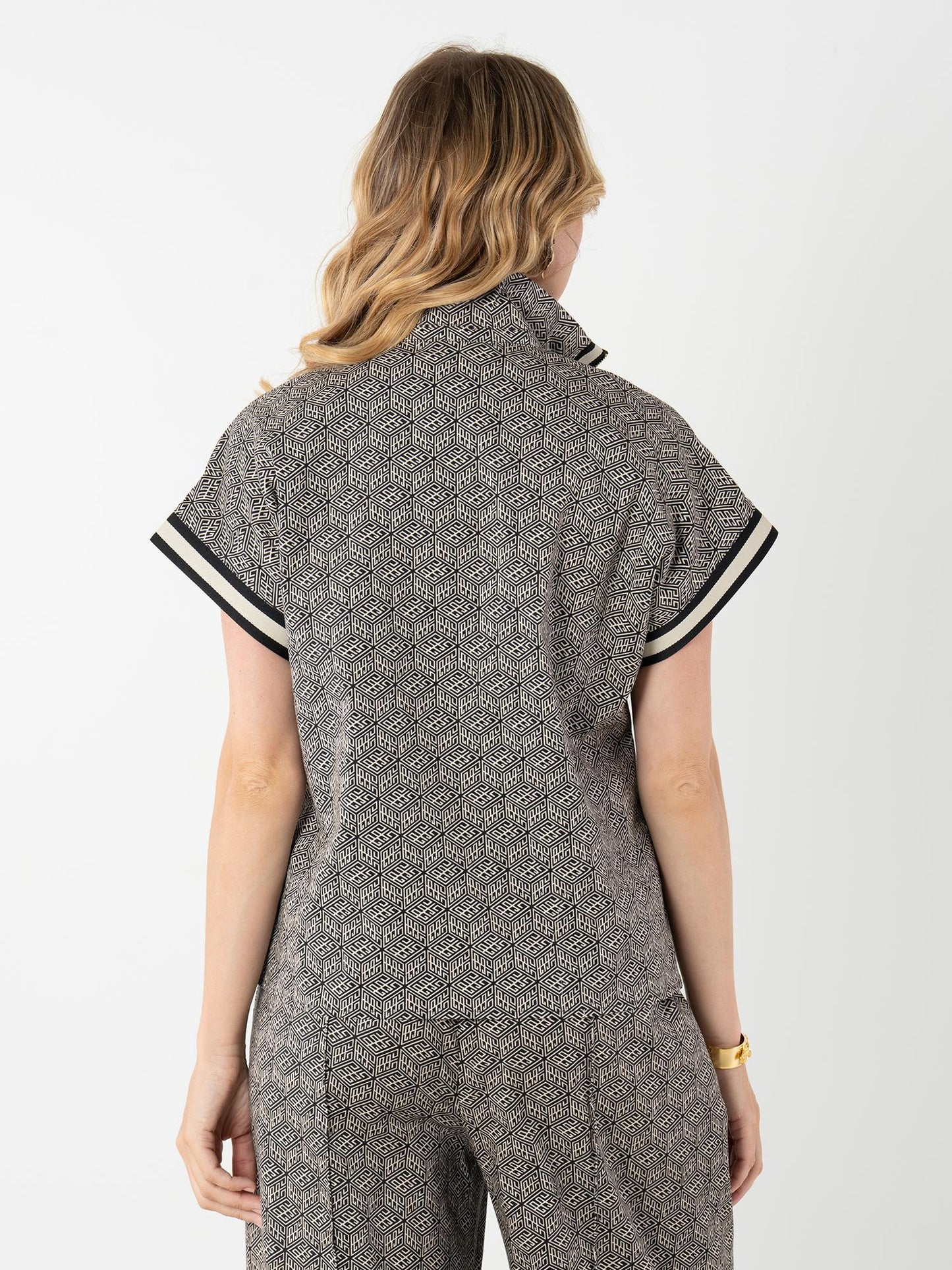 Emily McCarthy Poppy Pullover- Black Tonal Monogram