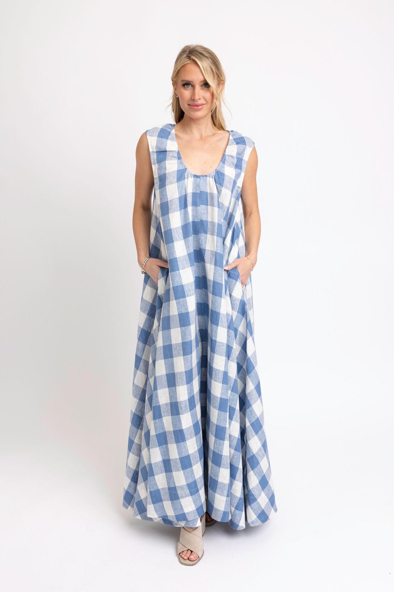 buffalo plaid maxi dress Check Scoop LARGE We’re Putting This Viral Partywear Kurti skin friendly and comfortable Size:US2