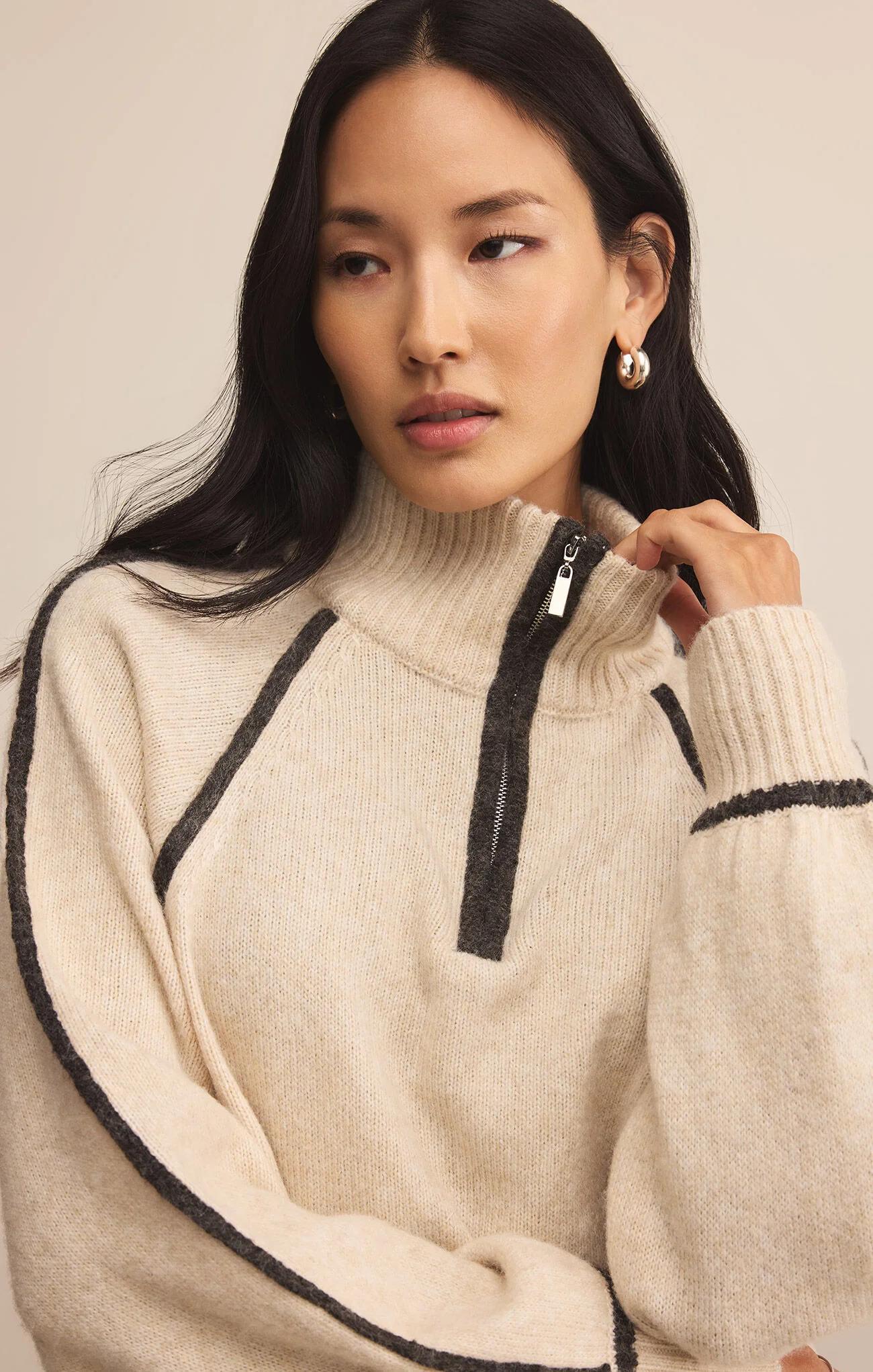 Z Supply Alps Half Zip Sweater