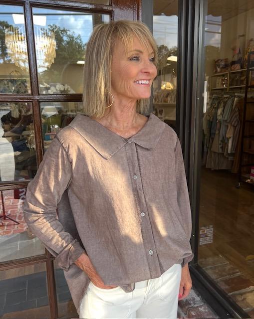 One Size Madeline Top-Choc