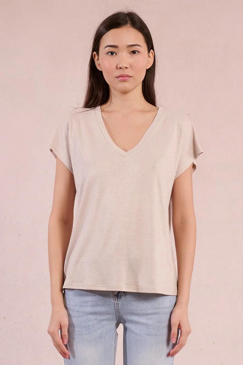 Knit Shimmer Tee