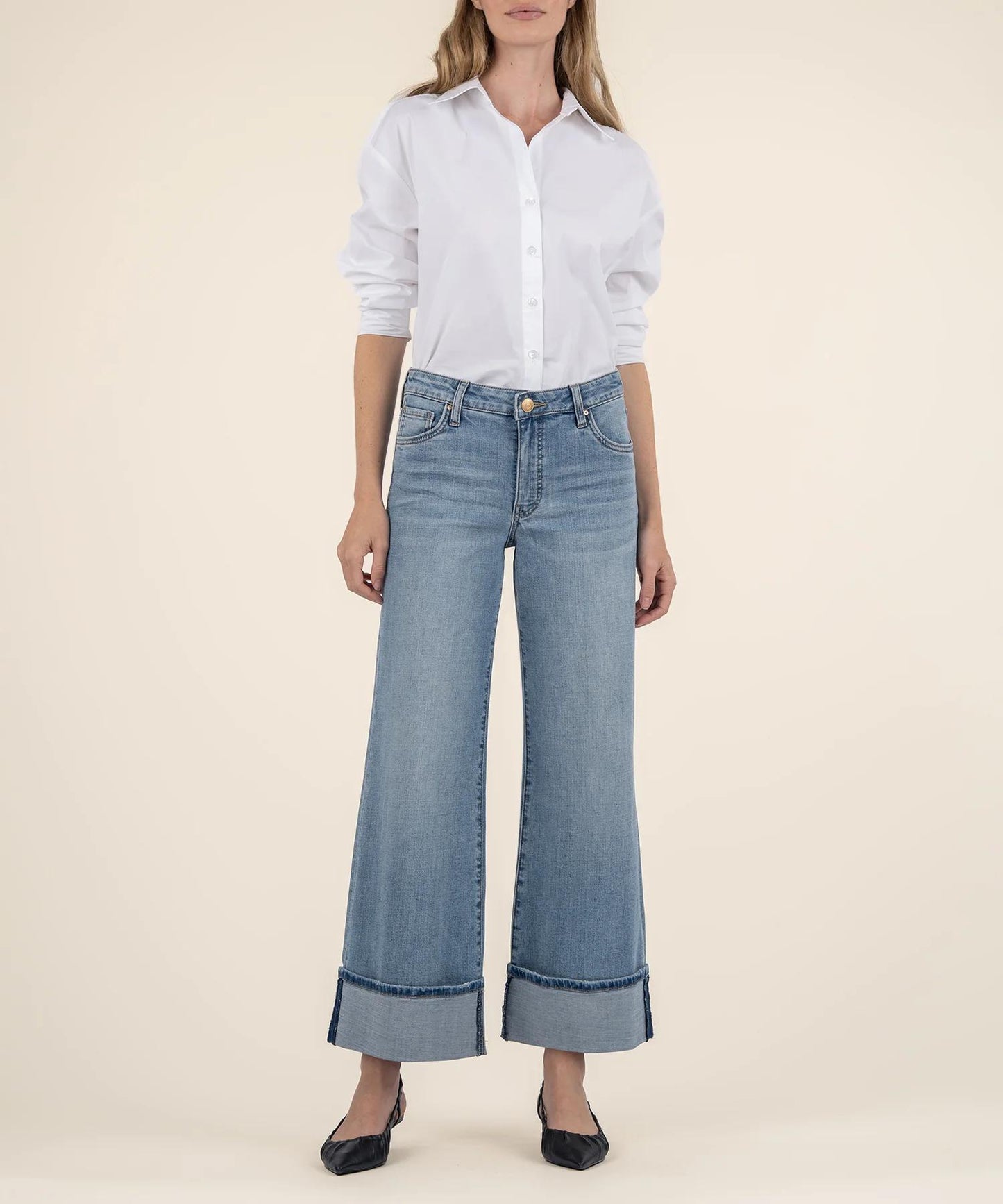 KUT Meg Wide Leg Denim- Charming