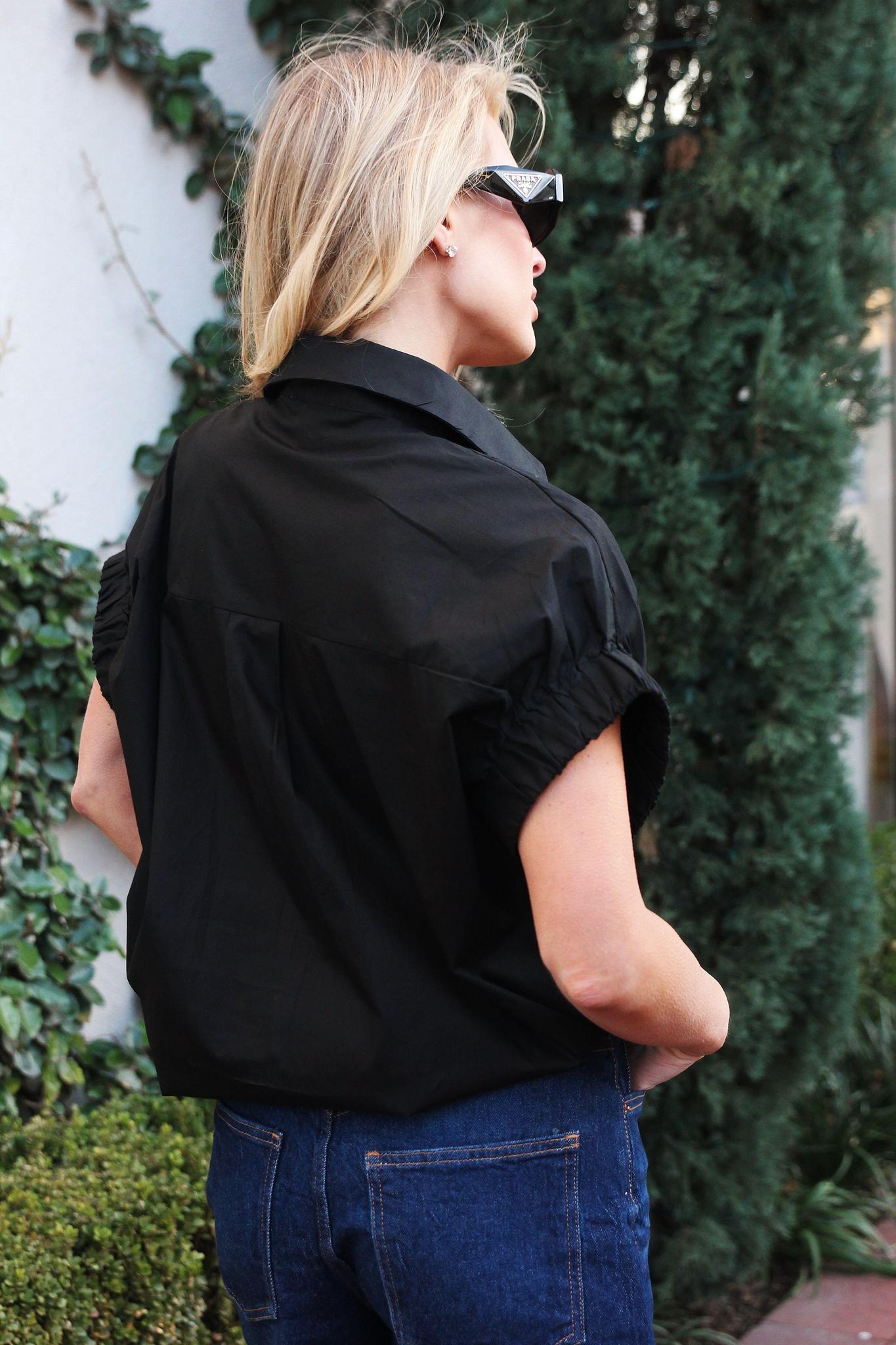 Poplin Jeweled Top