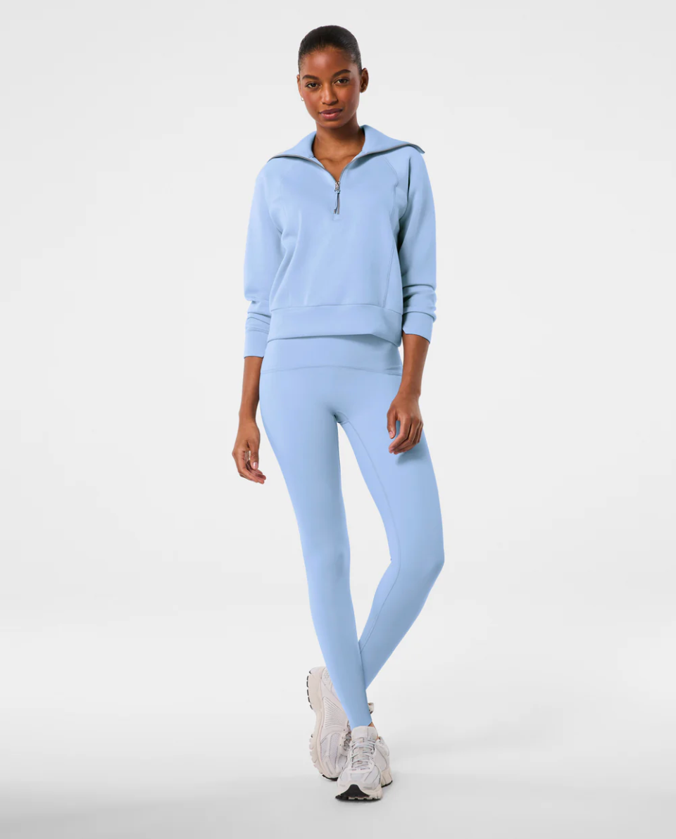 SPANX AirEssentials Half Zip- Hydrangea