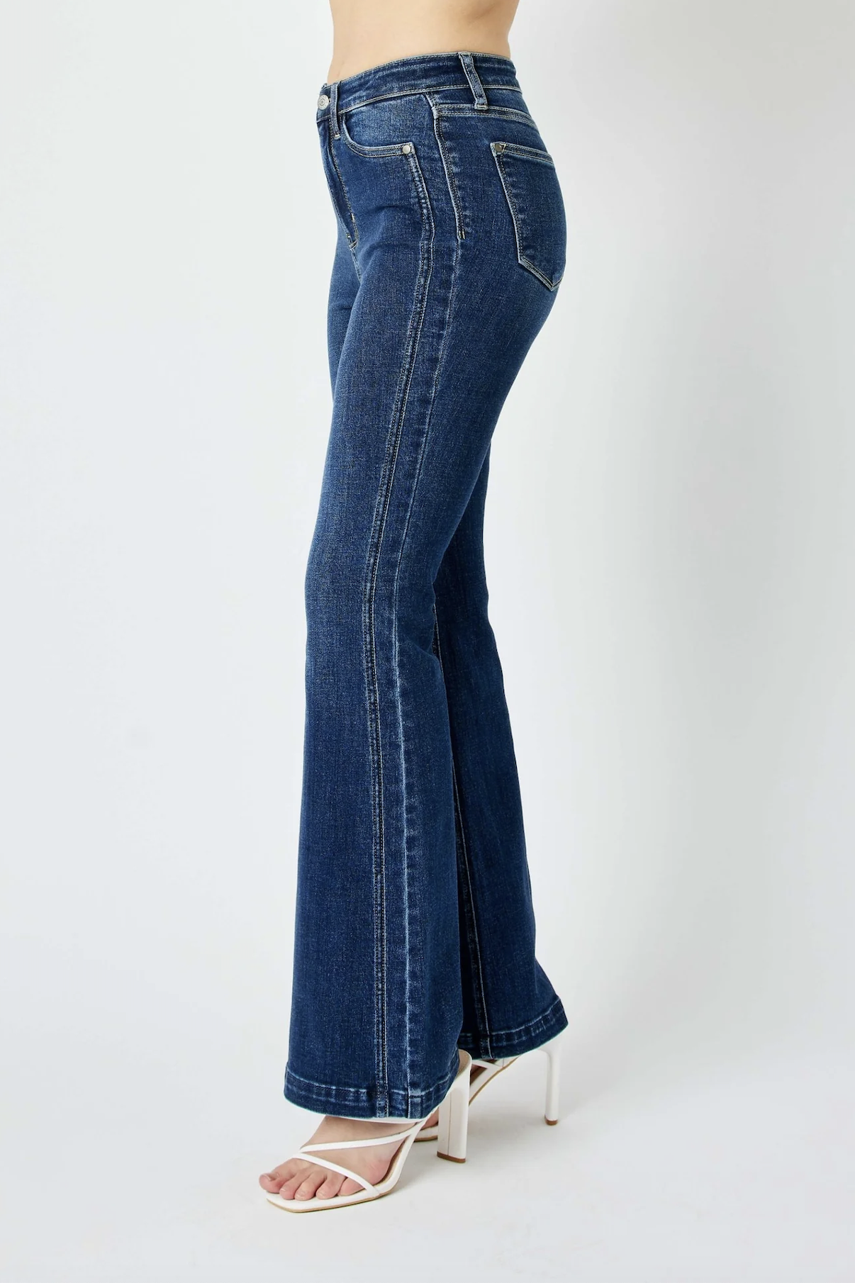 Judy Blue Angled Flare Denim