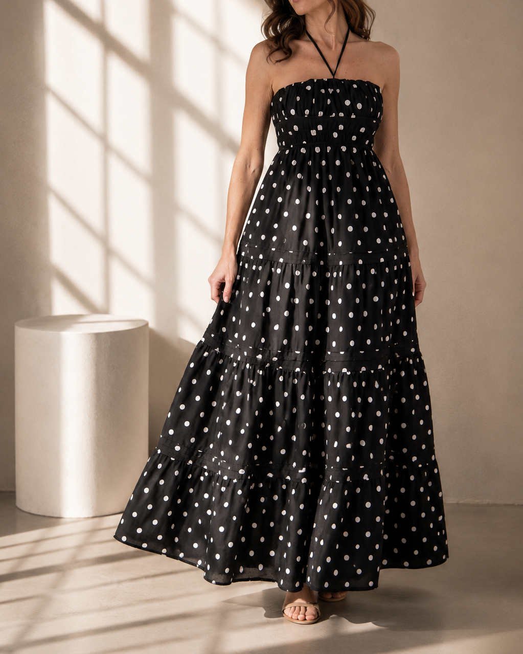 Polka Dot Midi Dress