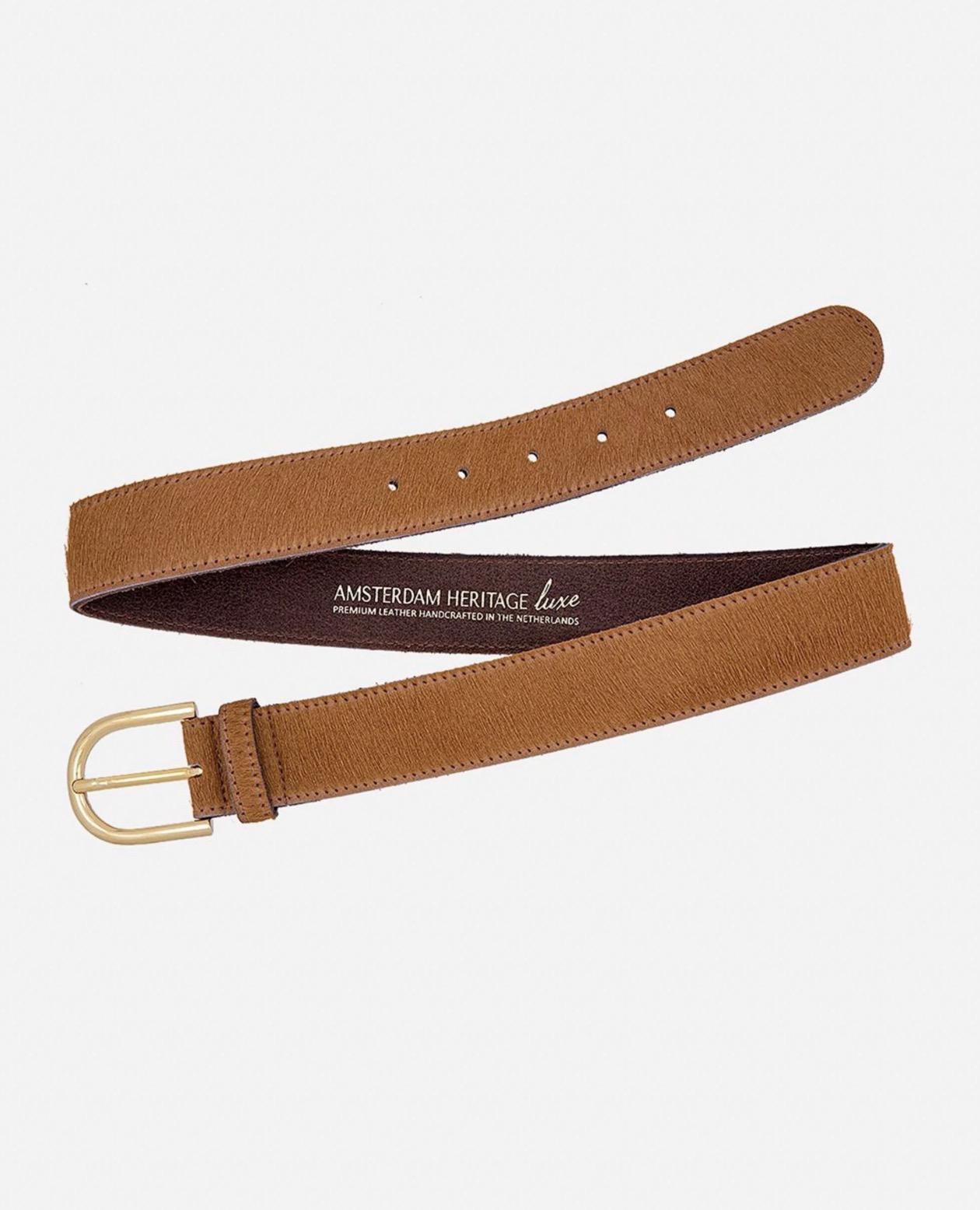 Leather Chrisje Belt- camel