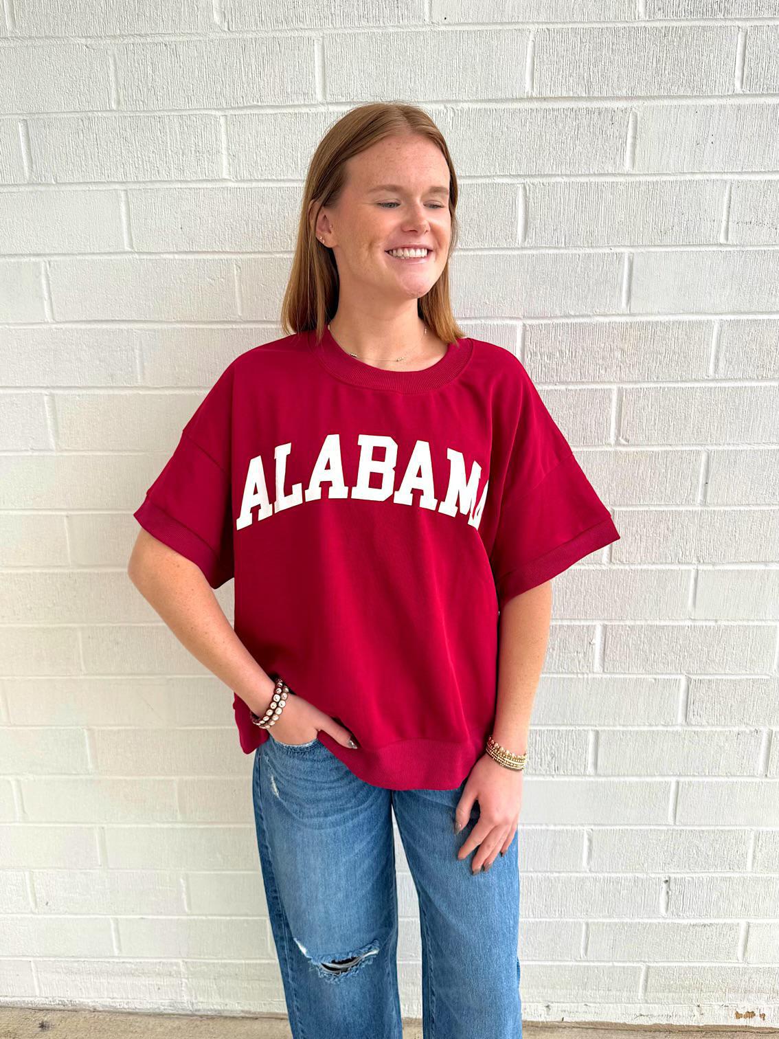 Alabama Sweatshirt- Crimson