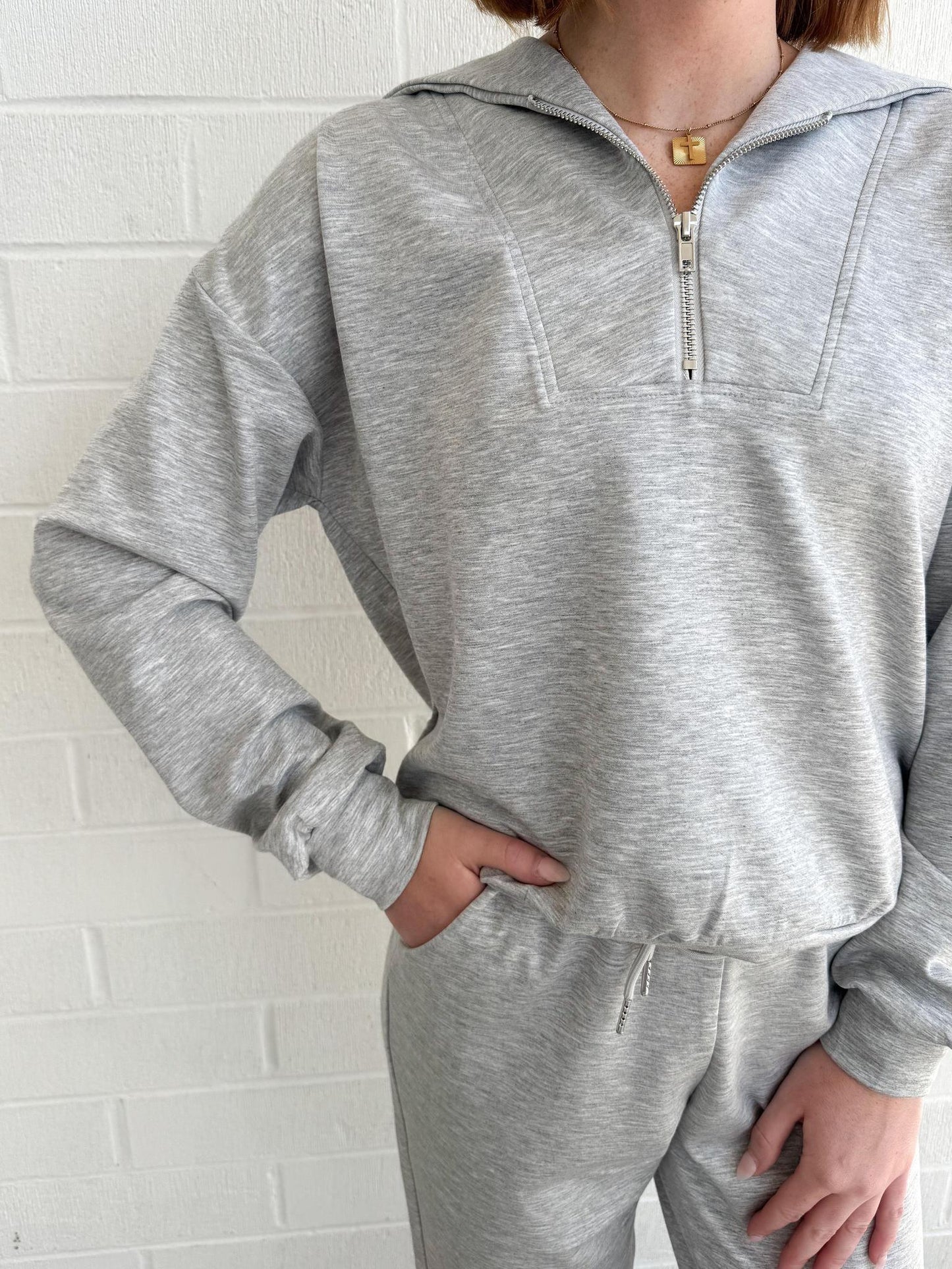 Scuba Pant Set- Gray
