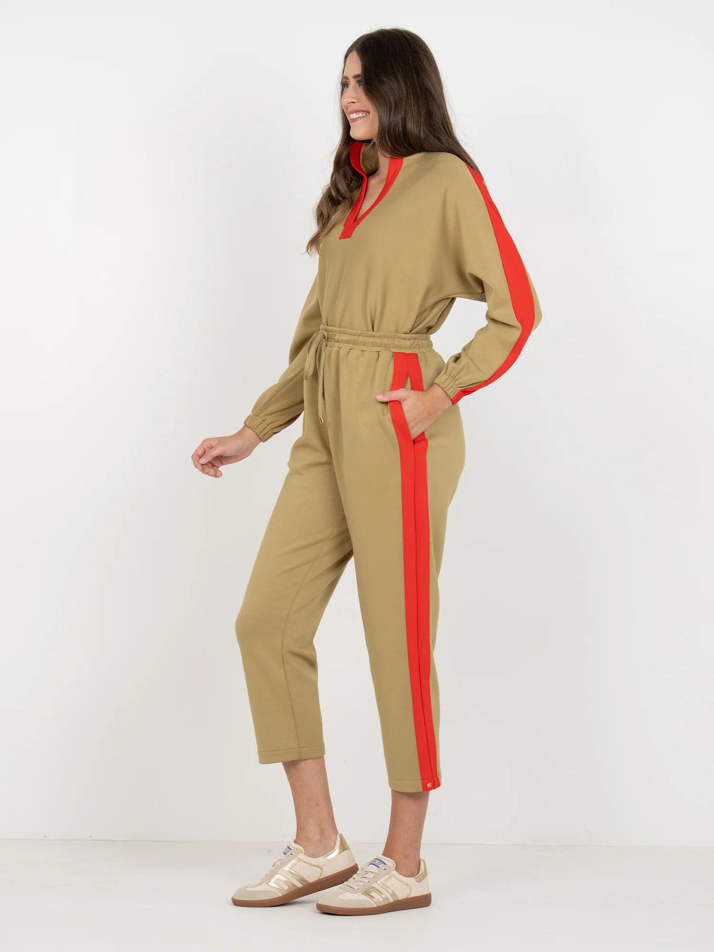 Emily McCarthy Joy Jogger Luxe Cherry Spice