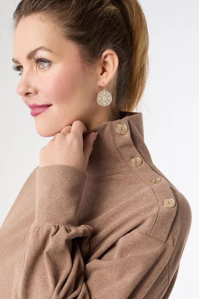 Button Detail Top- Mushroom