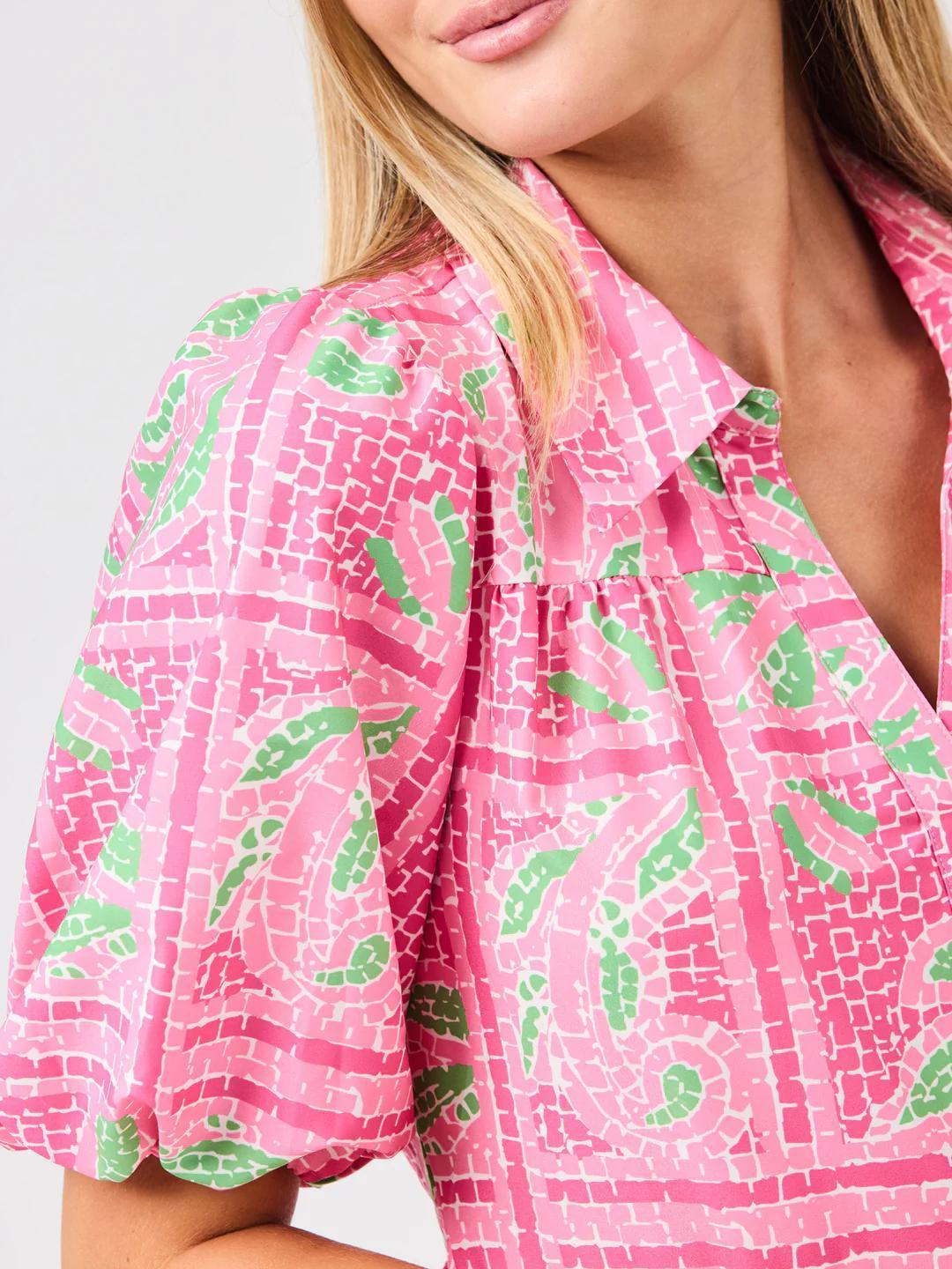 Eloise Trellis Tiles Dress