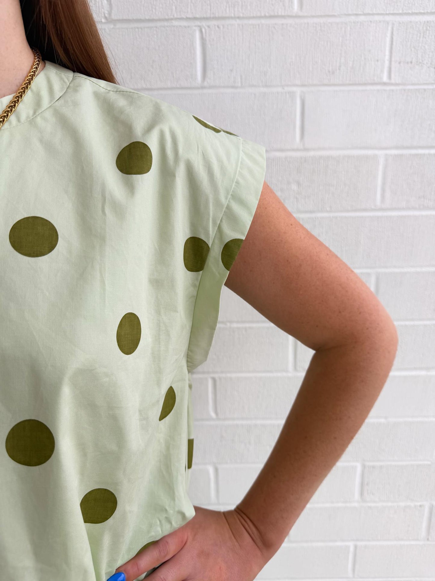 Polka Dot Bubble Top