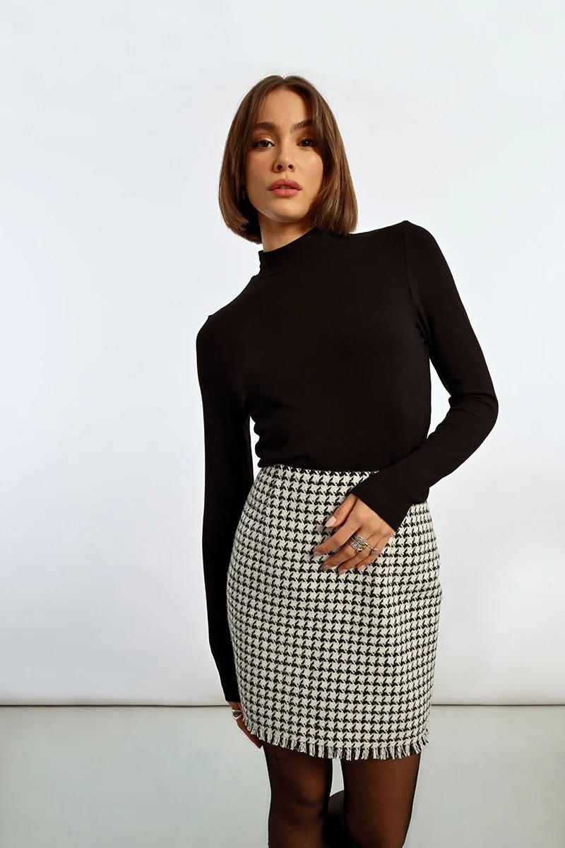 Mock Layer Top- Black