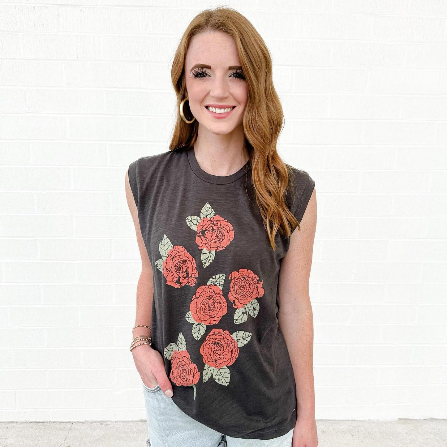 Roses Graphic Tank