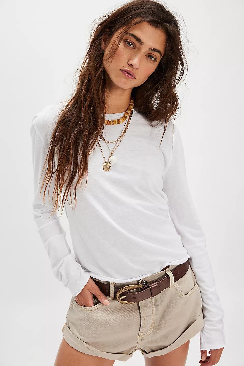 Free People Nova Tee Longsleeve- Ivory