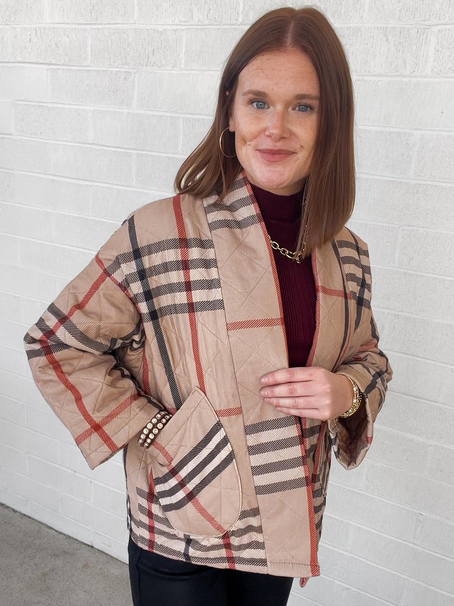 One Size Burberry Cord Jacket