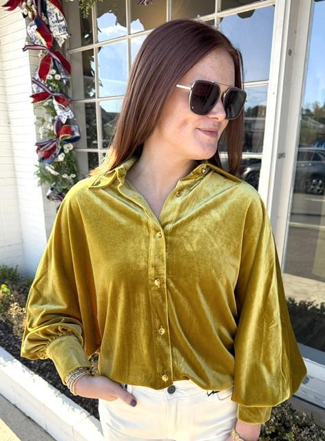 Velvet Oversized Top