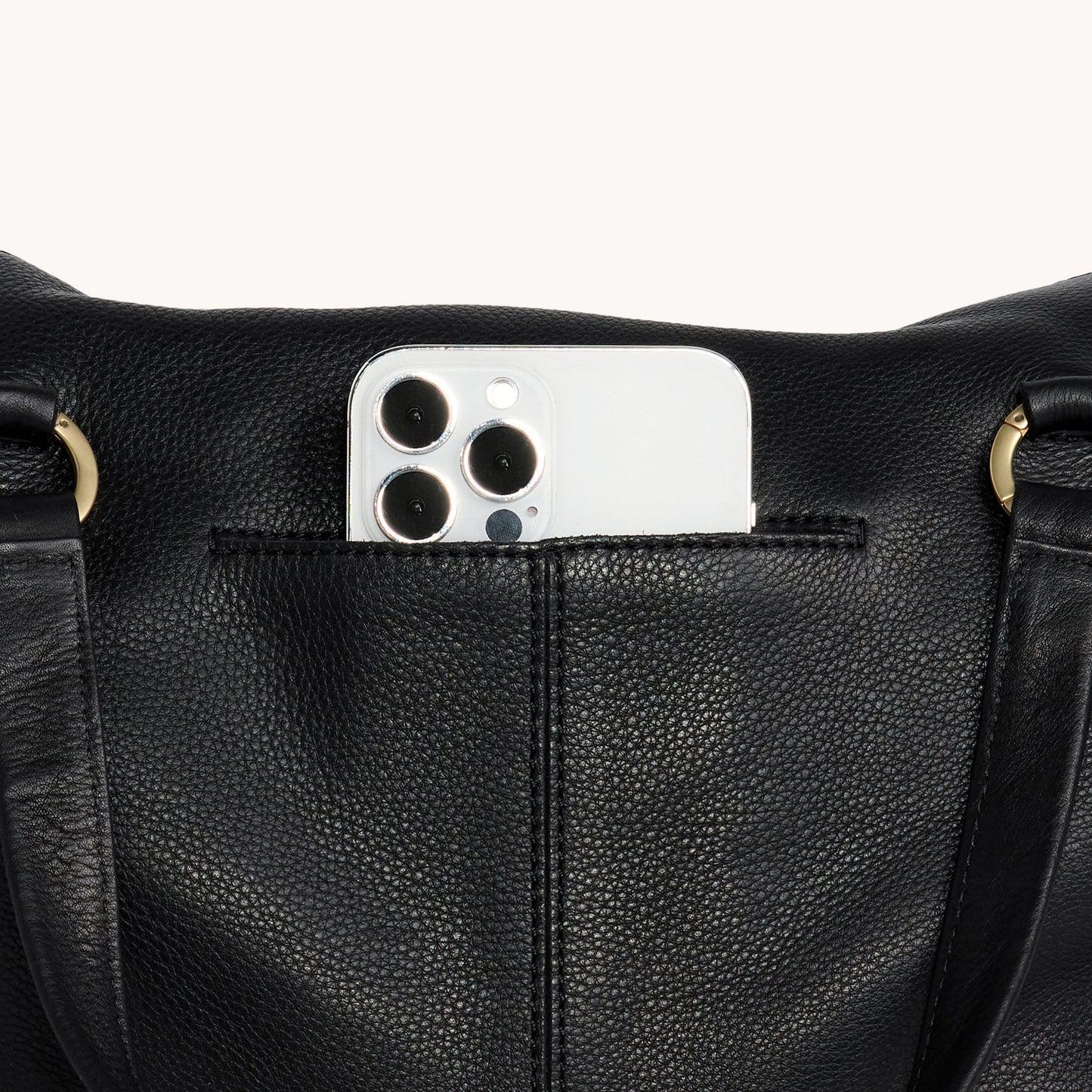 Daniel Large Black Zip