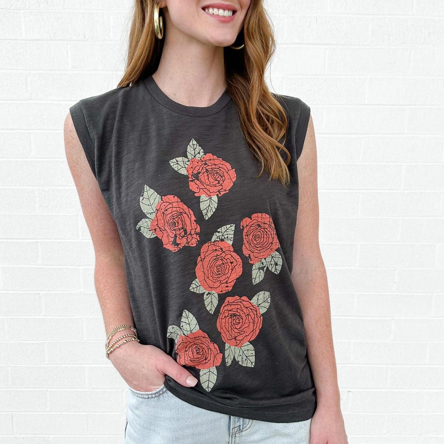 Roses Graphic Tank