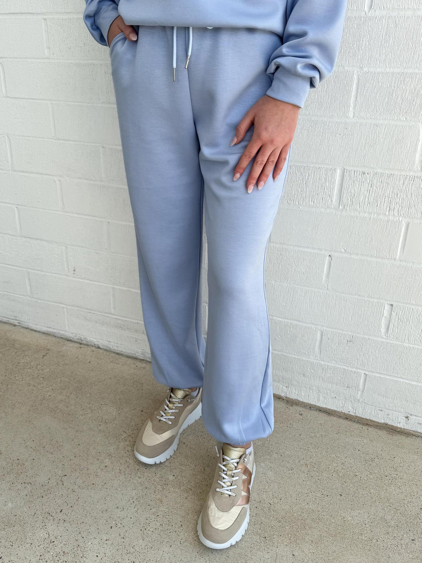 Scuba Pant Set- Light Blue