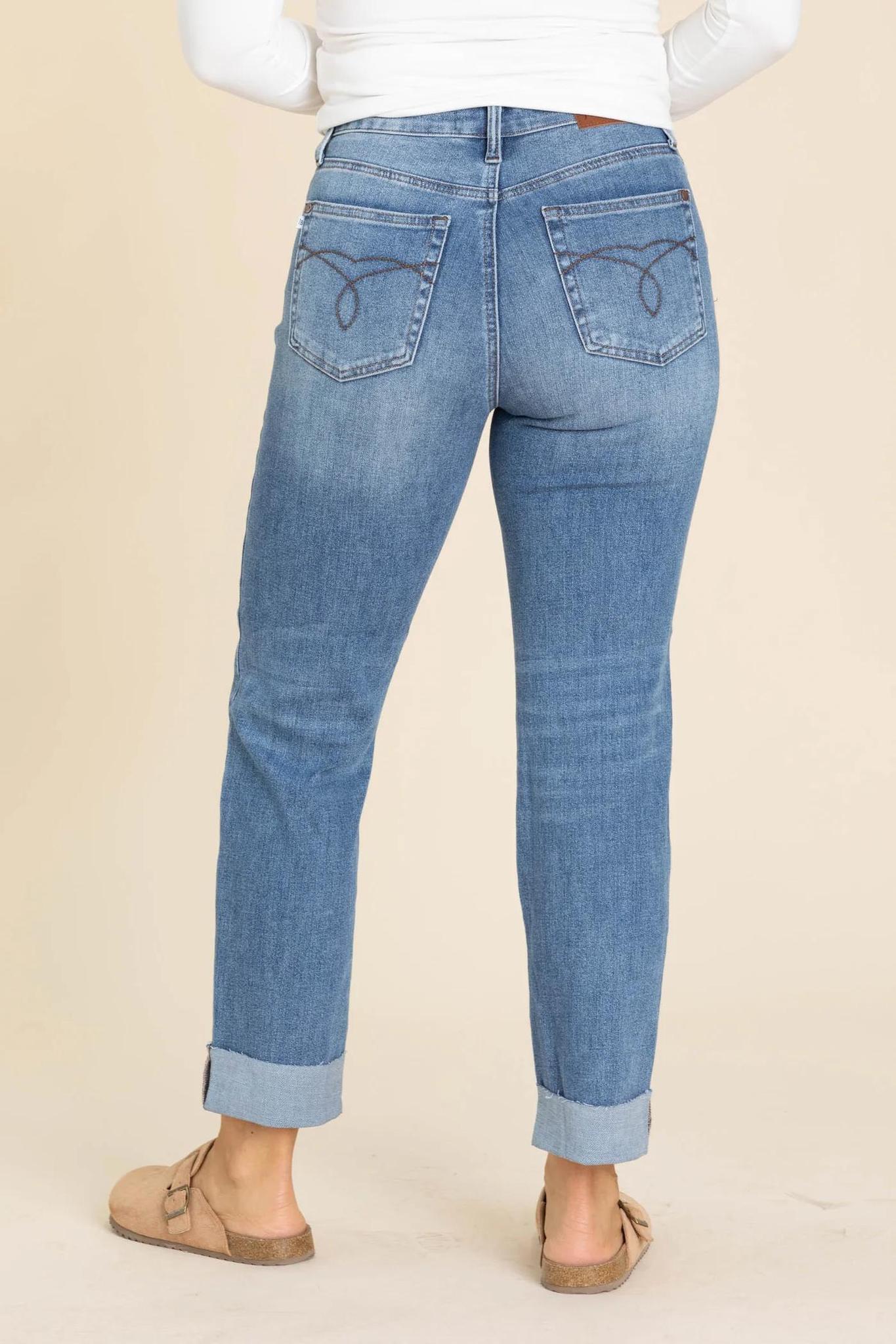 Criss Cross Single Cuff Denim