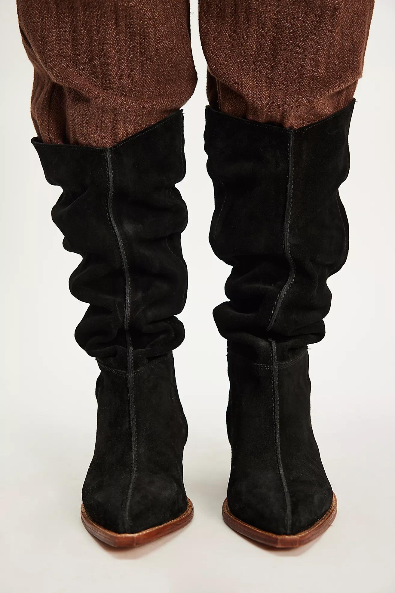 Sway Low Slouch Boot- Black