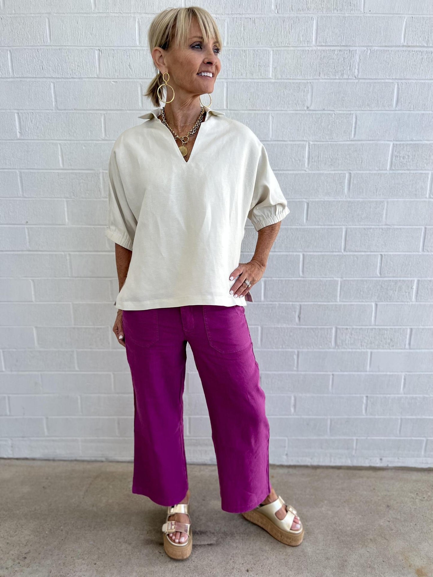 KUT Topaz Pant- Magenta