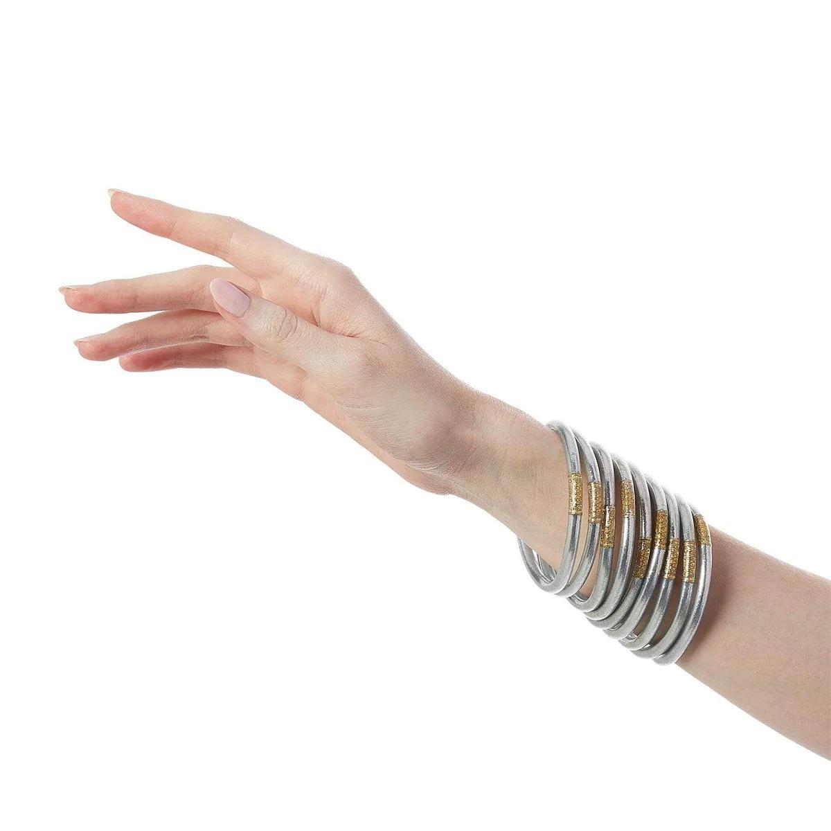 BuDhaGirl Silver Bangles