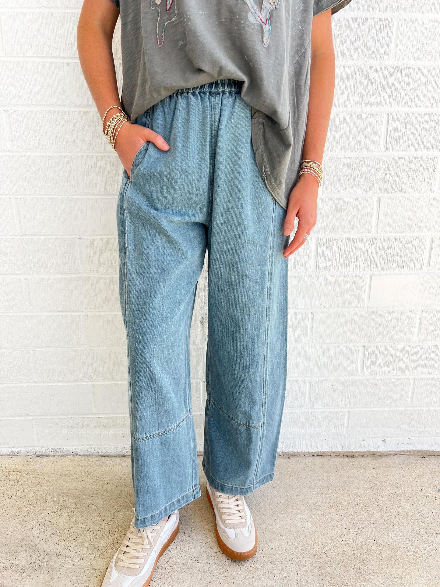 Ivy Jane Pull On Barrel Pants
