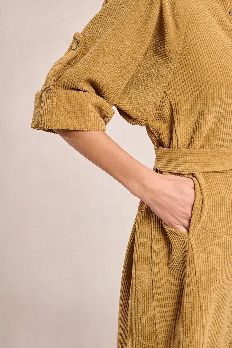 Velvet Shirt Dress