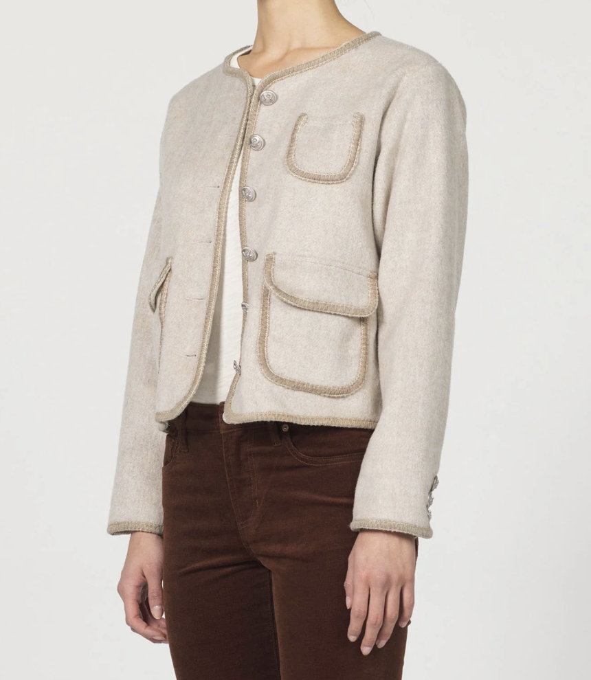 Apple Jacket- Cream Latte